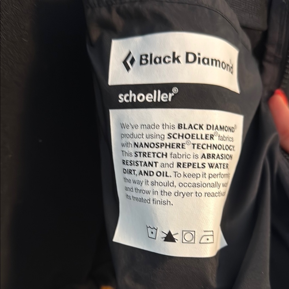 Black Diamond Performance Jacket Black High Collar - Picture 4 of 4